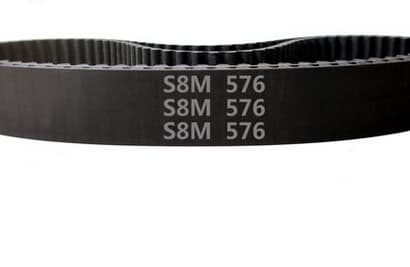 S8M rubber timing belt pitch 8mm width 10mm length 576mm 72 teeth